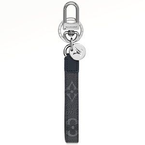 Louis Vuitton Dragonne Bag Charm & Key Holder, Monogram Eclipse - Like New